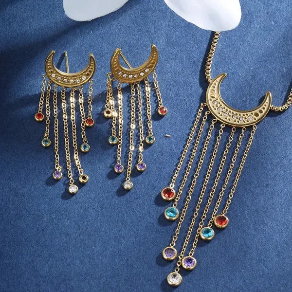Golden_Moon_Tassel_Jewelry_Set_For_Women